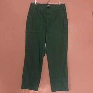LANDS END WOMAN GREEN PANTS SZ 10T (tall)